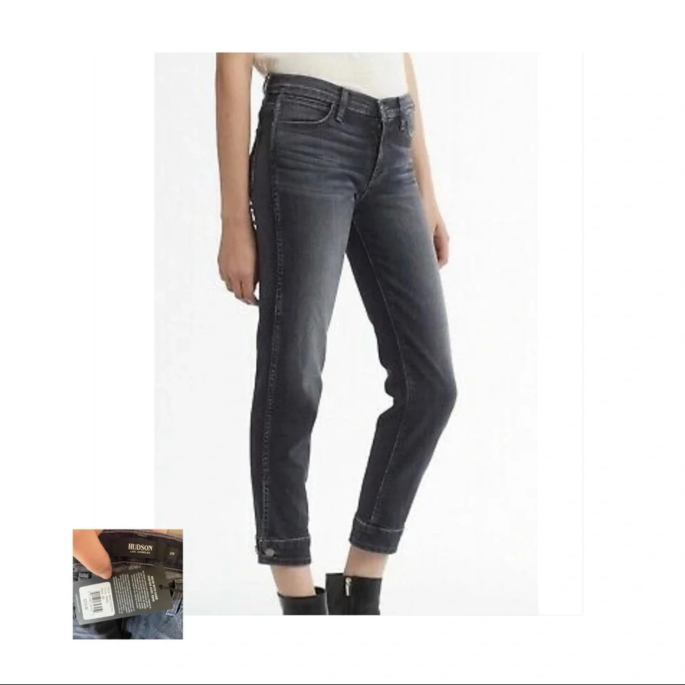 Hudson NWT Nico Ramble Crop Cuffed Cigarette Leg Jeans - Picture 1 of 16